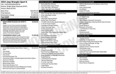2024 Jeep Wrangler Sport S