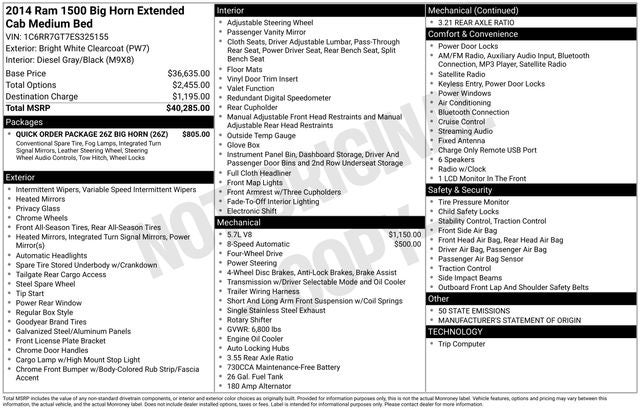 2014 RAM 1500 Big Horn