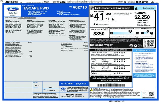 2022 Ford Escape Hybrid SE