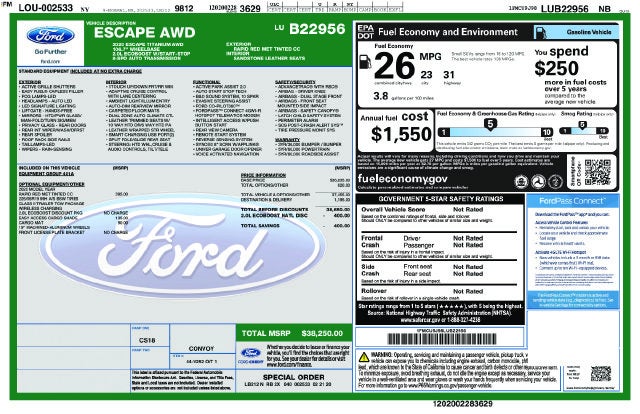 2020 Ford Escape Titanium