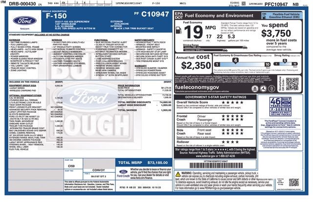 2023 Ford F-150 Lariat BLKOPS