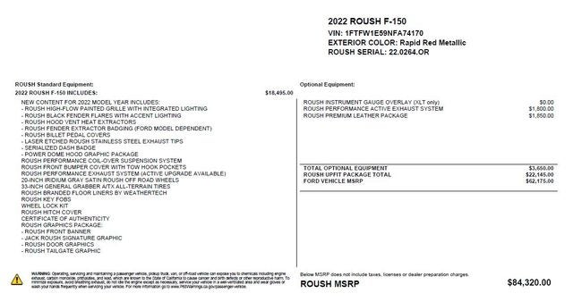 2022 Ford F-150 XLT Roush Edition