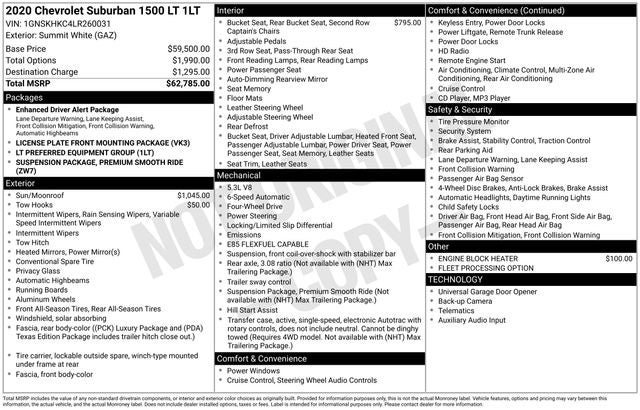 2020 Chevrolet Suburban LT