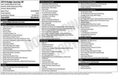 2019 Dodge Journey SE