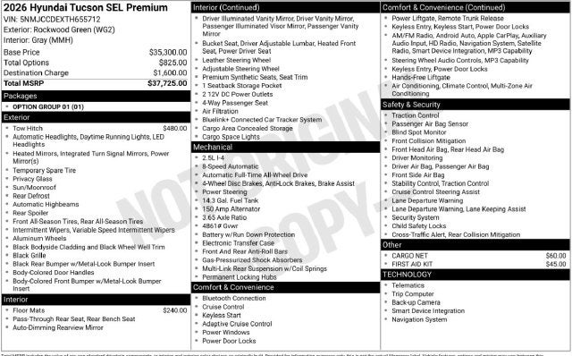 2026 Hyundai Tucson SEL Premium