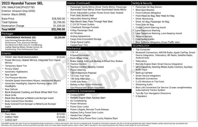 2023 Hyundai Tucson SEL