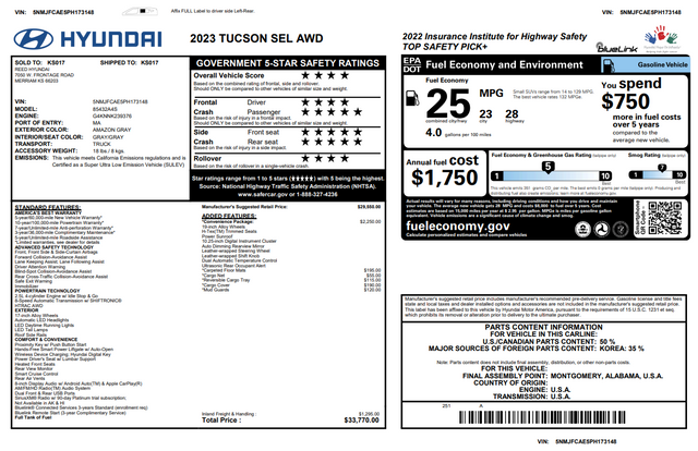 2023 Hyundai Tucson SEL
