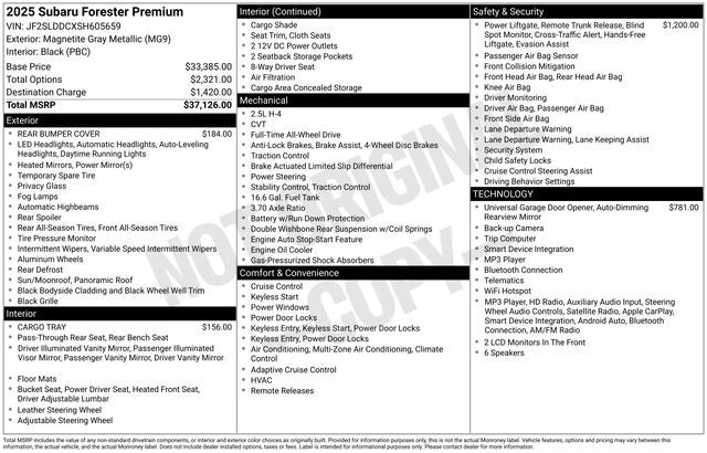 2025 Subaru Forester Premium