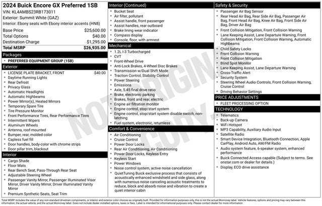 2024 Buick Encore GX Preferred