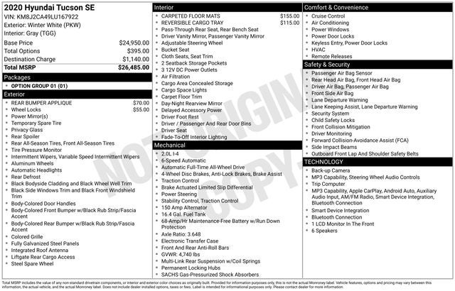 2020 Hyundai Tucson SE