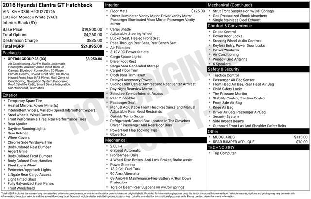2016 Hyundai Elantra GT Base