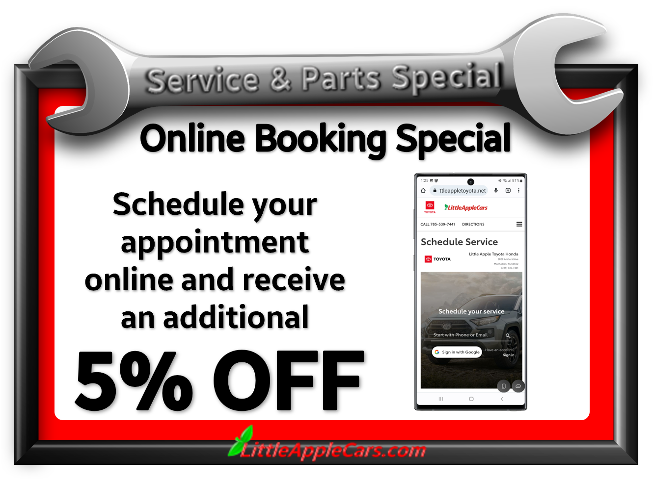Online Booking | Little Apple Toyota Specials Manhattan, KS